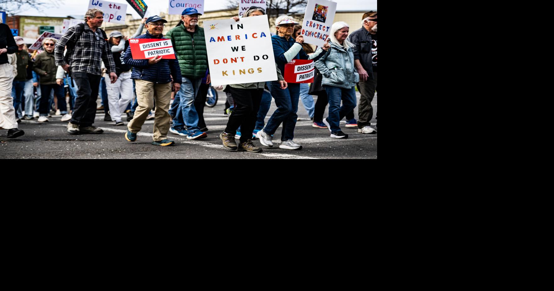 'Violation of human rights': Walla Walla residents oppose Trump's policies at third No Kings rally