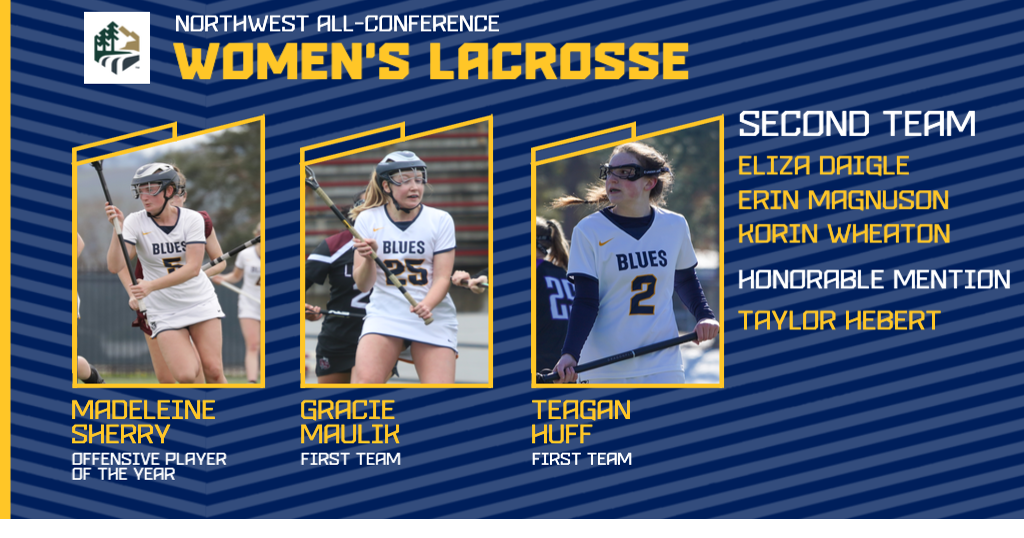 Seven Whitman women's lacrosse players on allNorthwest Conference