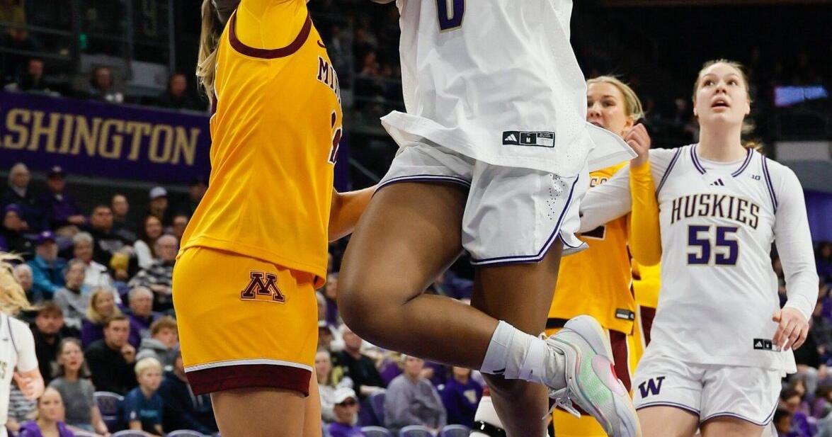 Sayvia Sellers leads Washington Husky women to win over Minnesota