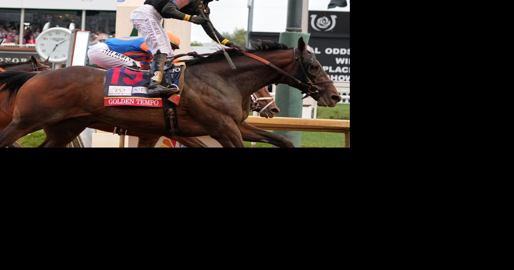 Kentucky Derby winner Golden Tempo is not running in the Preakness