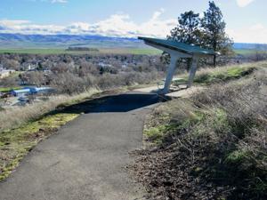 Happy Trails: Steep path at Yantis Park leads to panoramic view
