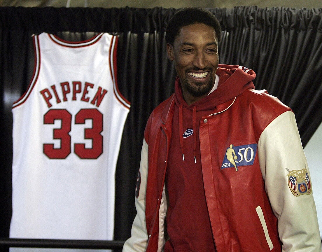 Scottie pippen wearing clearance jordans