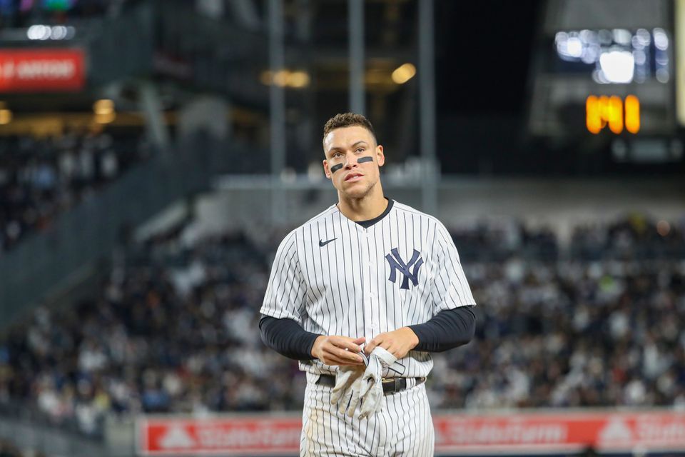 New York Yankees MLB Oversized T-Shirt Pastel Blue - Burned Sports