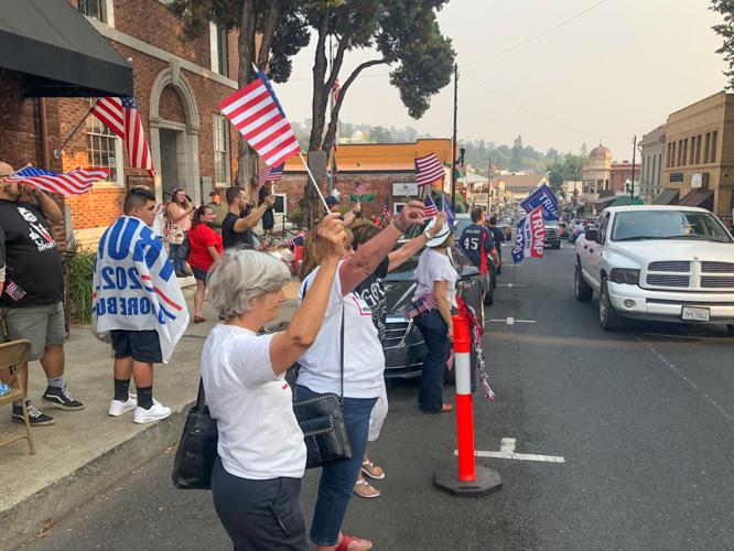 Supporters of President Donald Trump stage parade, rally in Tuolumne ...