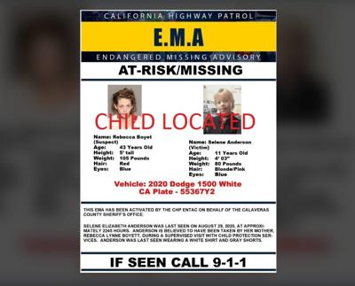 Update Missing Calaveras County Girl Found Safe In Nevada News Uniondemocrat Com