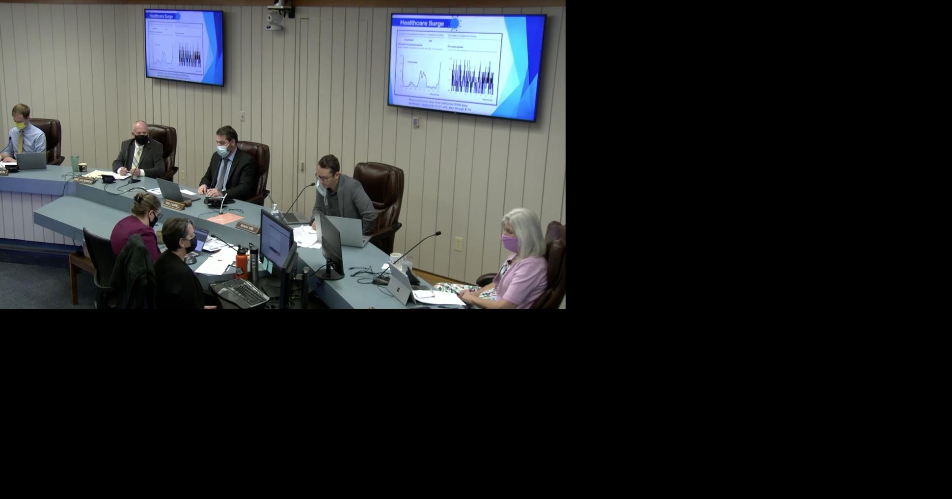 COVID19 update at Tuolumne County Board of Supervisors meeting evokes