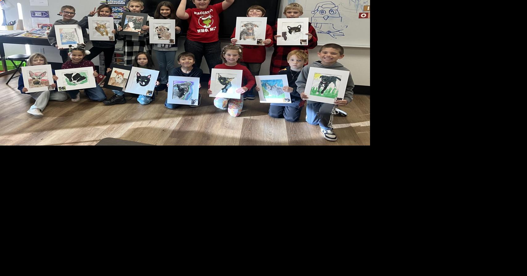 Columbia Elementary students support local animal shelters through art