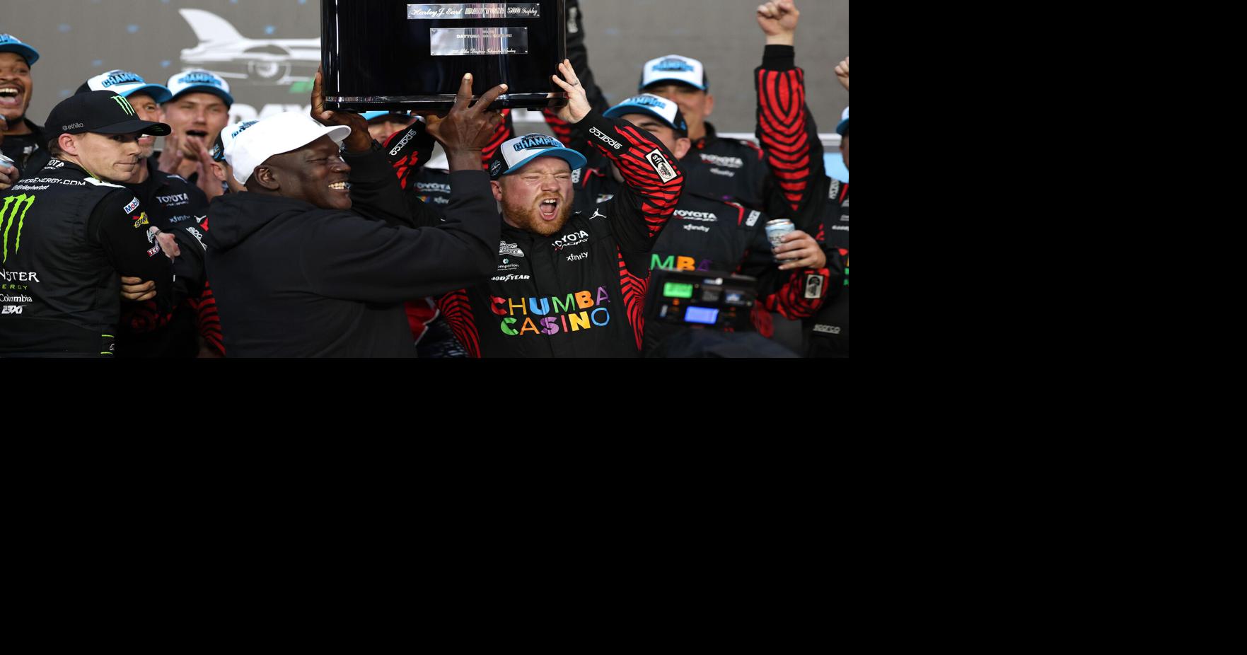 '3 Peat Baby': NASCAR's Tyler Reddick celebrates historic start to season with team co-owner Michael Jordan