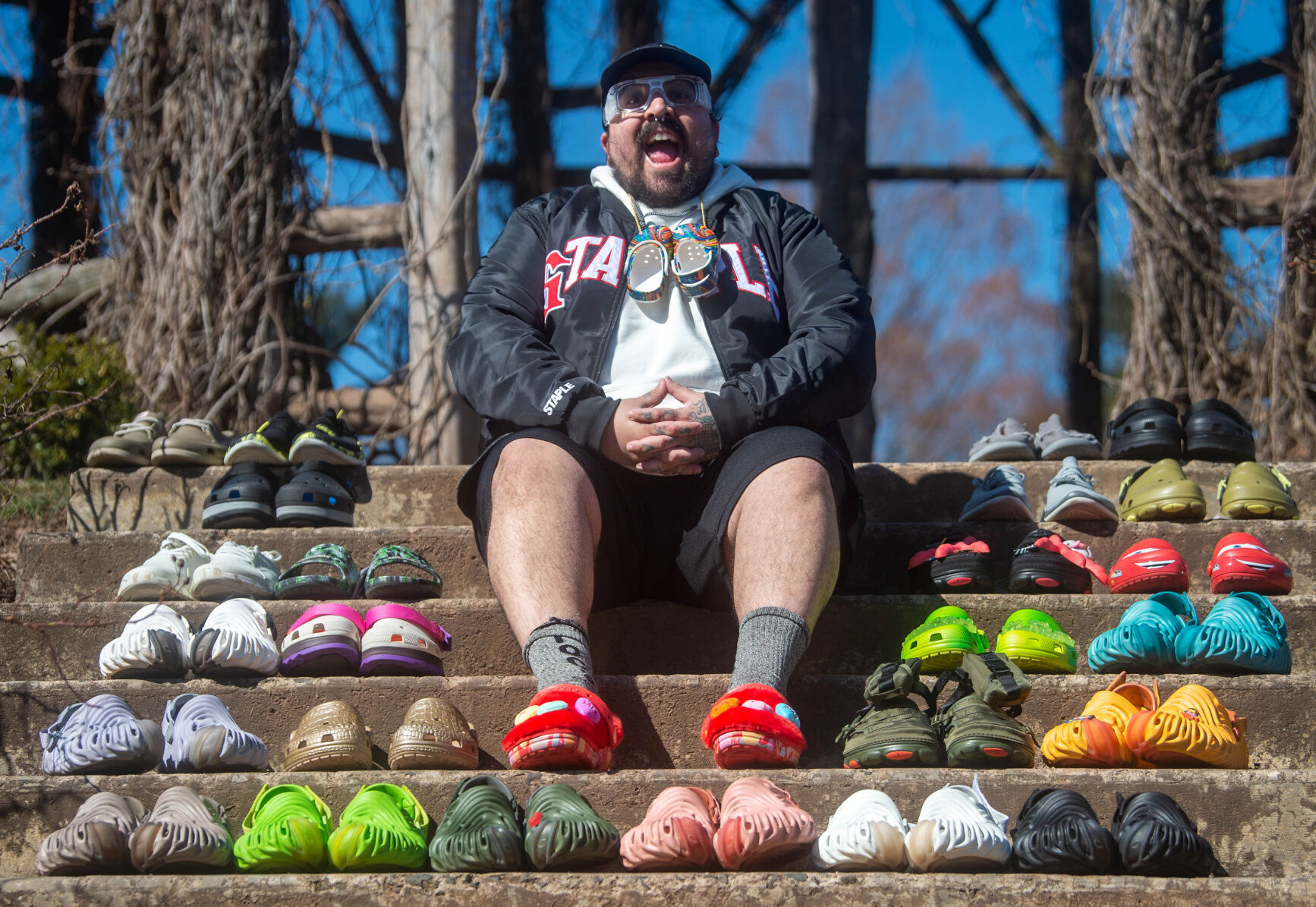 He once hated Crocs. Now he has 2,077 pairs and hopes to set a