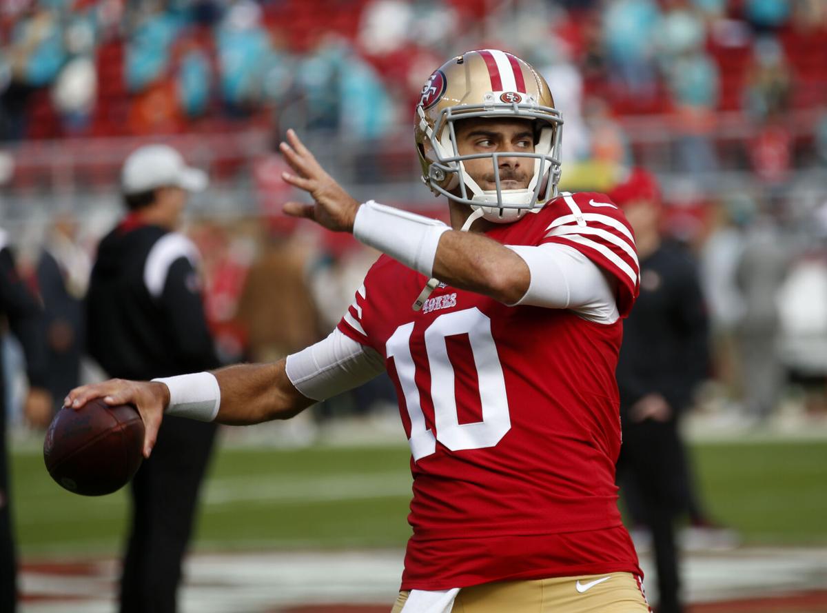 Jimmy Garoppolo throws four touchdowns in 49ers' blowout win