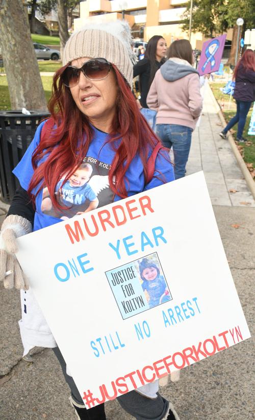 Justice for Koltyn Rally in Courthouse Square