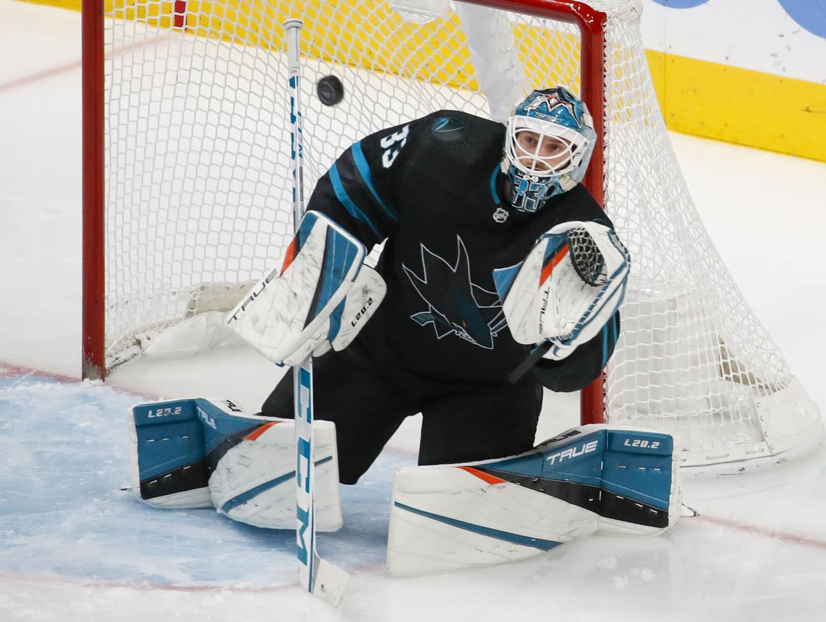 Seven in the net: Sharks' goalie corps continues to expand