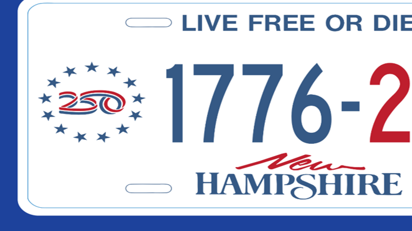 State unveils commemorative license plate to celebrate America's