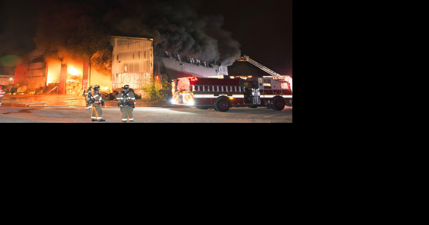 Fire crews battle blaze at Bow Recycling Center Public Safety