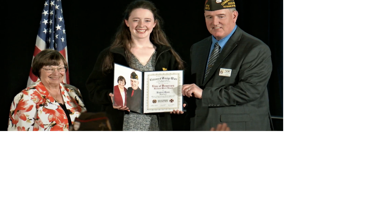 VFW Announces Voice of Democracy Scholarship Winner Veterans