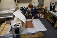 Printmaking in process