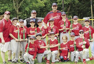 Cardinals champions in the Hooksett Little League Minors National