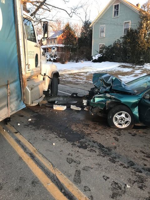Elderly woman killed after car collides with box truck in Northwood