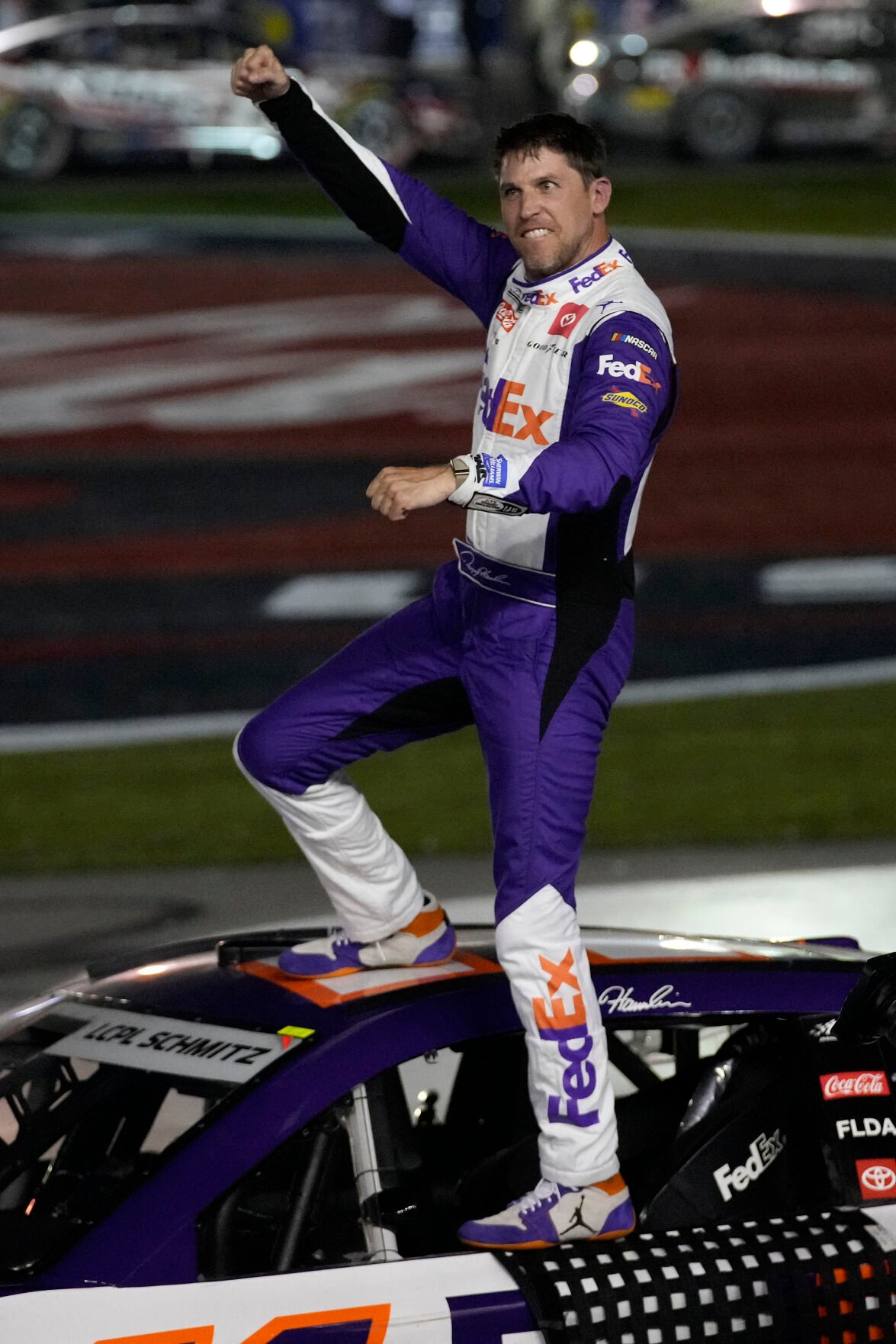 Denny Hamlin 11 Fedex Car NASCAR Photography Racing -   Denmark