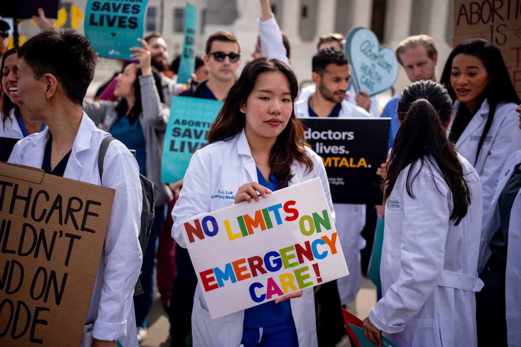 WASHINGTON, DC - APRIL 24: A Group Of Doctors Join Abortion Rights ...