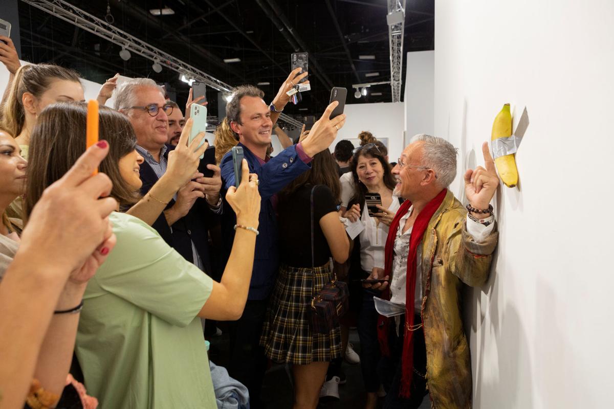 A Rogue Artist Ate The 120 000 Duct Taped Banana At Art Basel