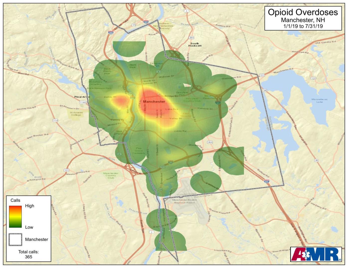 Manchester Nh Gis Map Overdose Deaths In Manchester Up 13% Year-To-Date | Public Safety |  Unionleader.com