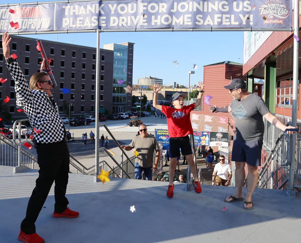 6 millionth fan at the Fisher Cats game | Fisher Cats | unionleader.com