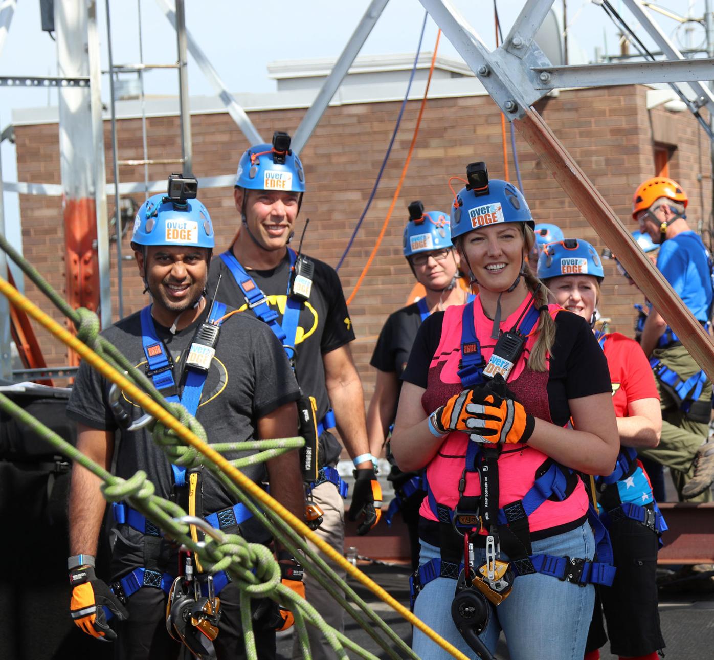 Over the Edge 2021 fundraiser in Manchester