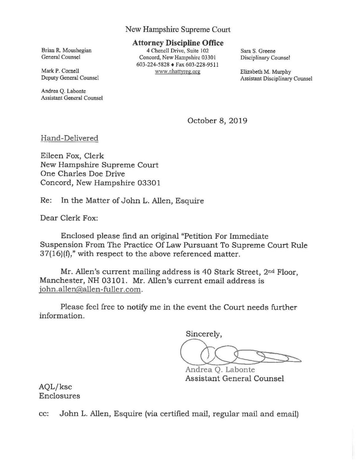 Investigation Underway Into Lawyer And Missing 895 000 In Client Funds Courts Unionleader Com