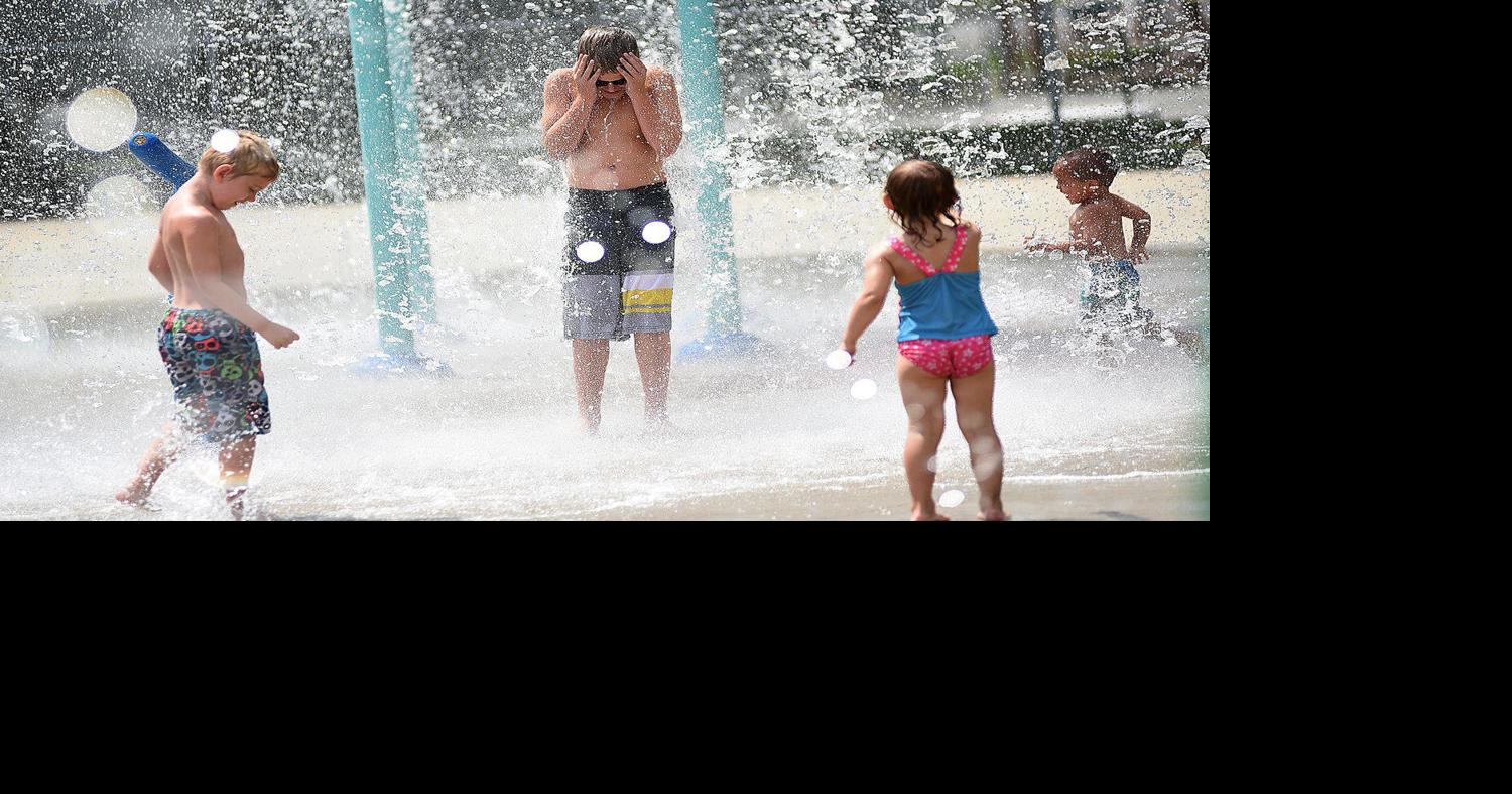 Splash pad has a hot spot in the city Outdoors