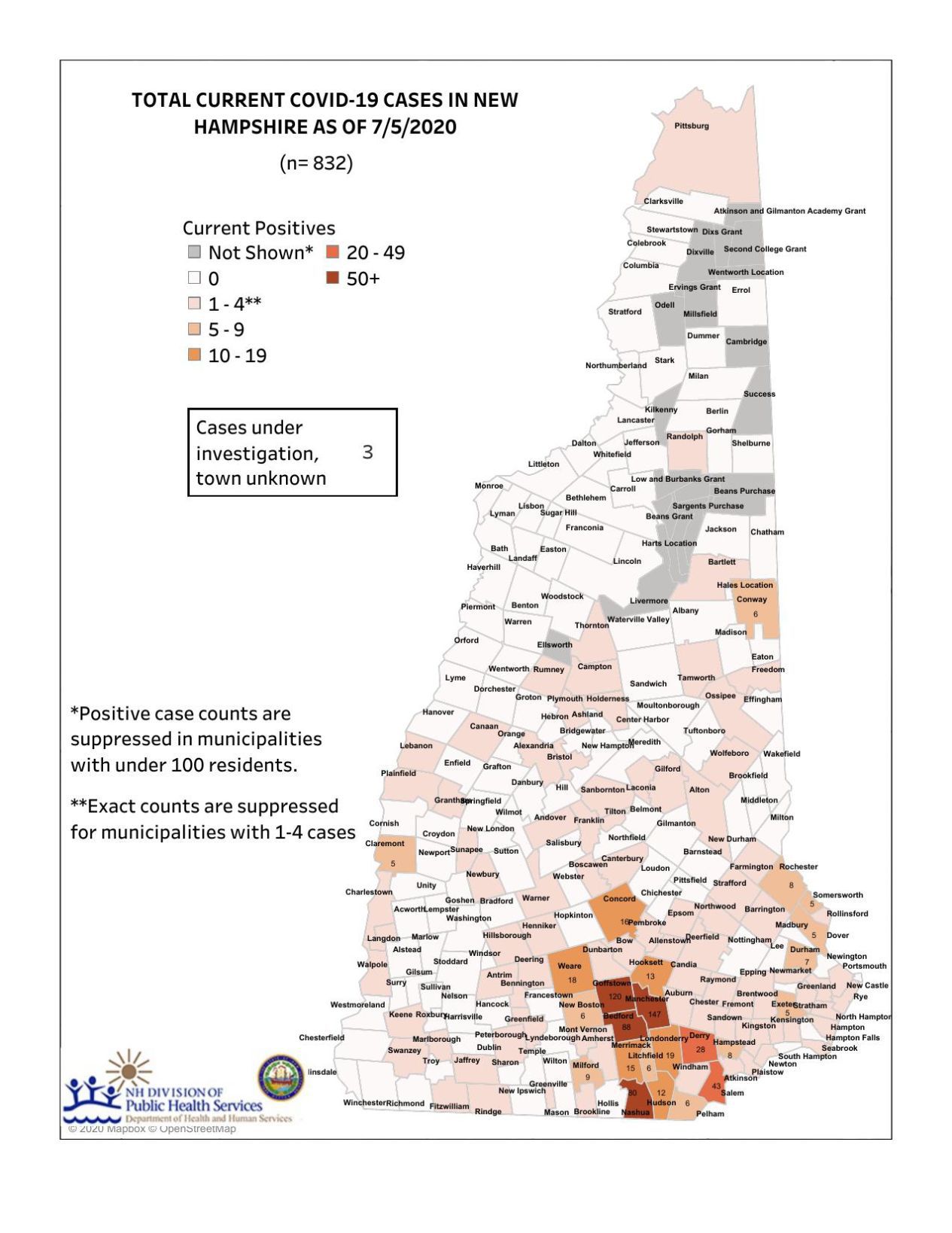 Active COVID19 Case Map