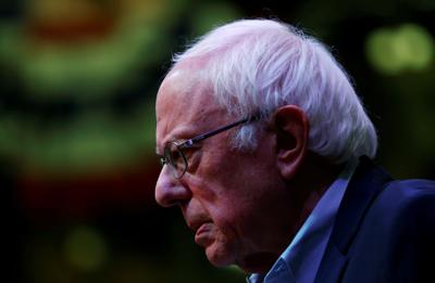 Democratic U.S. presidential candidate Senator Bernie Sanders addresses town hall at Simpson College in Indianola, Iowa