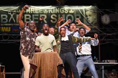 Ensemble cast of 'Barber Shop Chronicles'