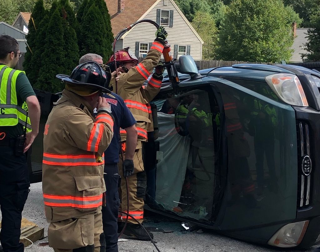 Firefighters free victims trapped in overturned SUV after Epping crash Public Safety