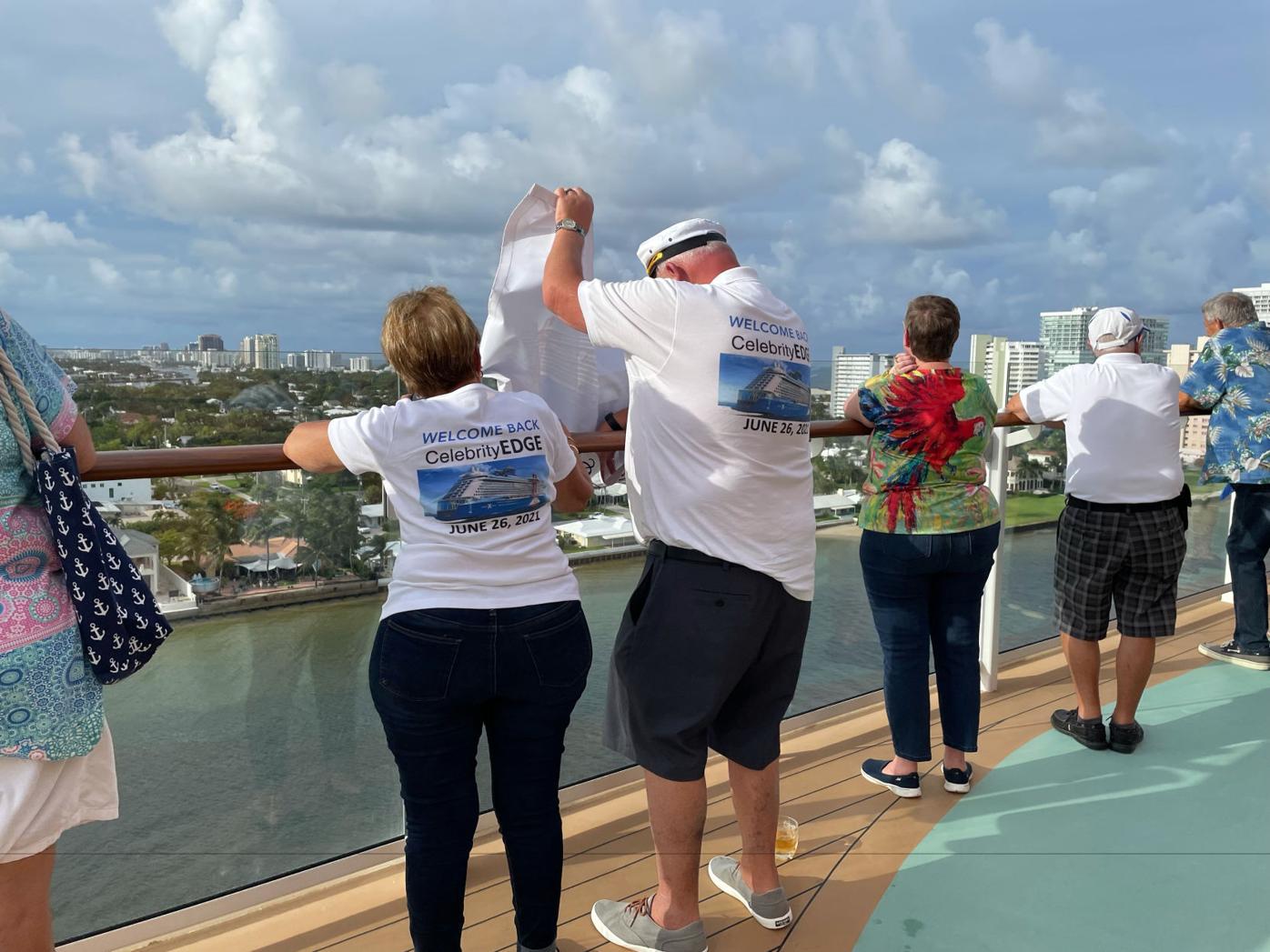 Out Of Port And Cruising Aboard The First Cruise Ship To Set Sail From The United States Since The Pandemic Began Travel Unionleader Com