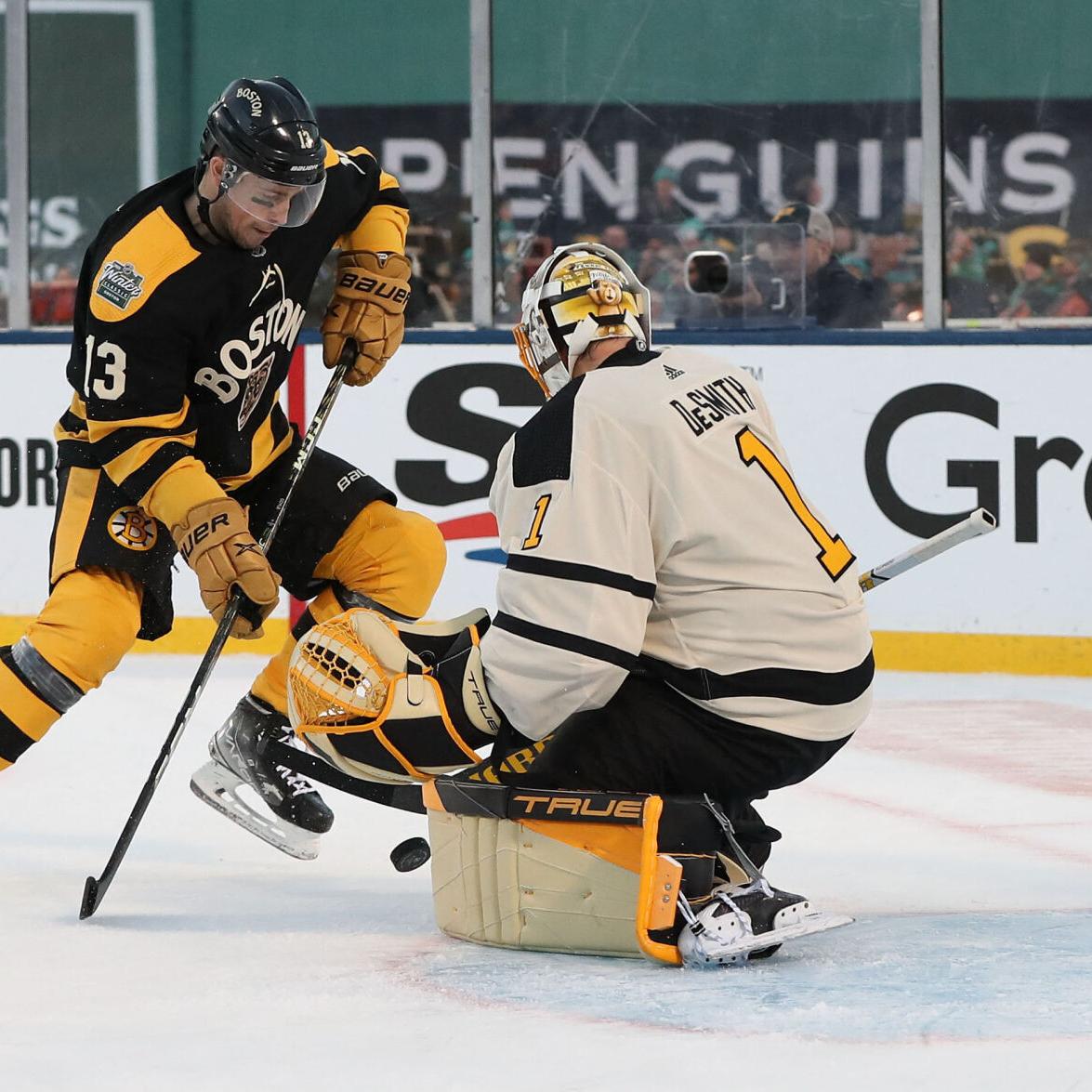 Jake DeBrusk helps Bruins beat Penguins in Winter Classic