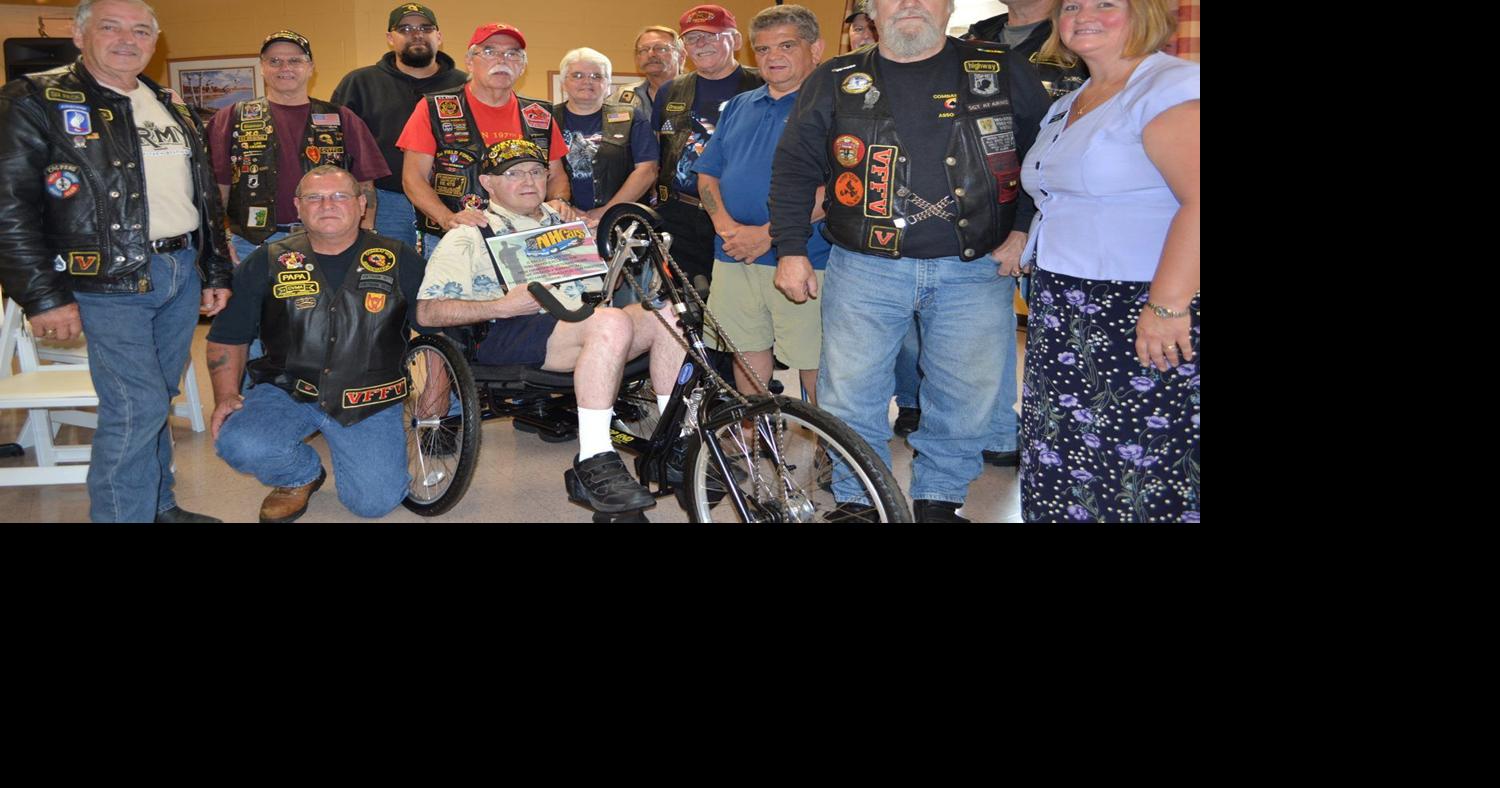 Donated hand cycle benefits Tilton vets Veterans