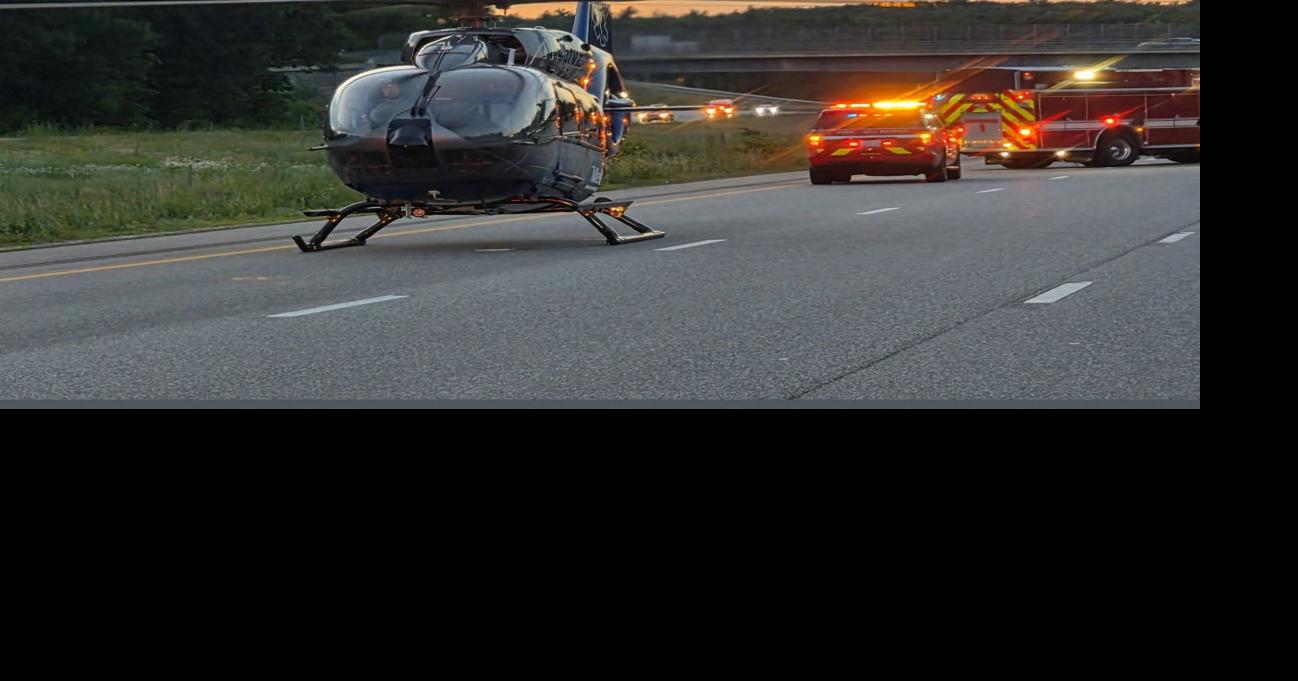 Motorcyclist airlifted to hospital after crash on I-93 in Londonderry