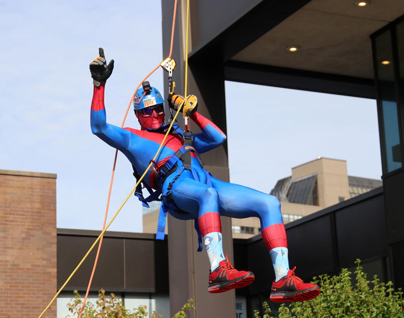 Over the Edge 2021 fundraiser in Manchester