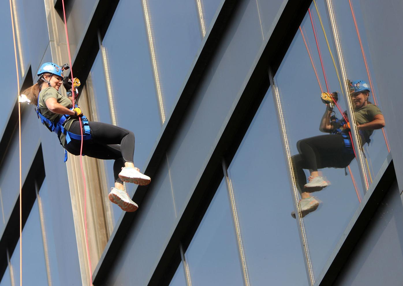 Over the Edge 2021 fundraiser in Manchester