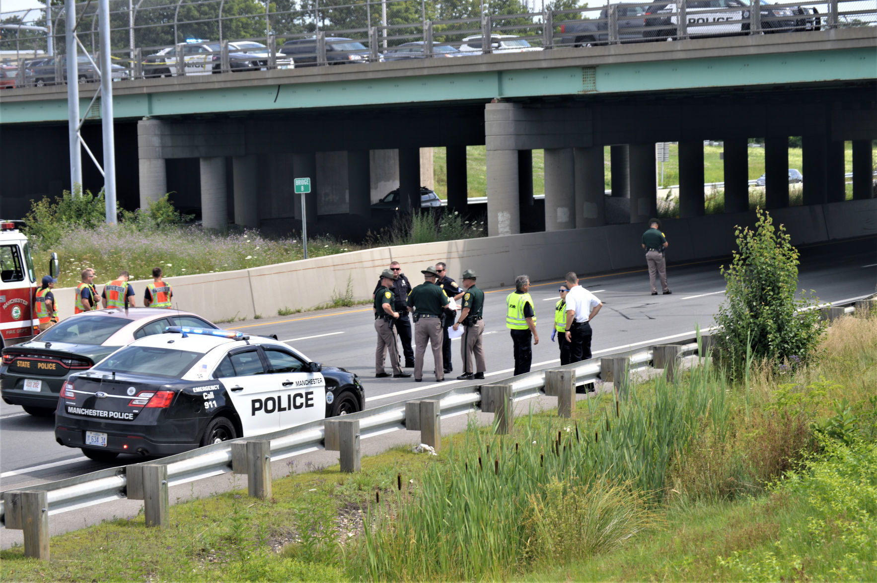 car jumps overpass car jumps overpass