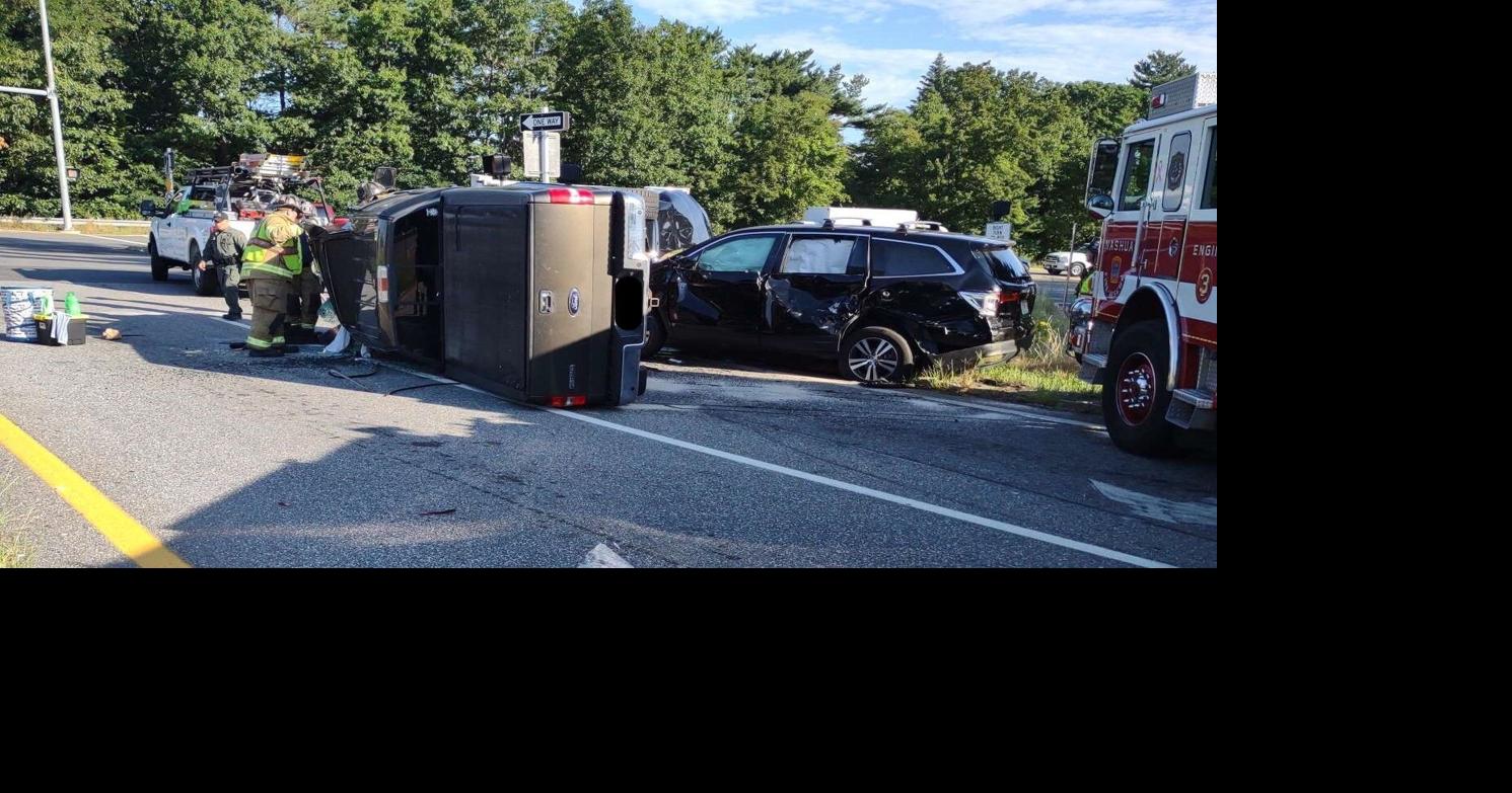 Multiple vehicle crash shuts down Everett Turnpike offramp in Nashua