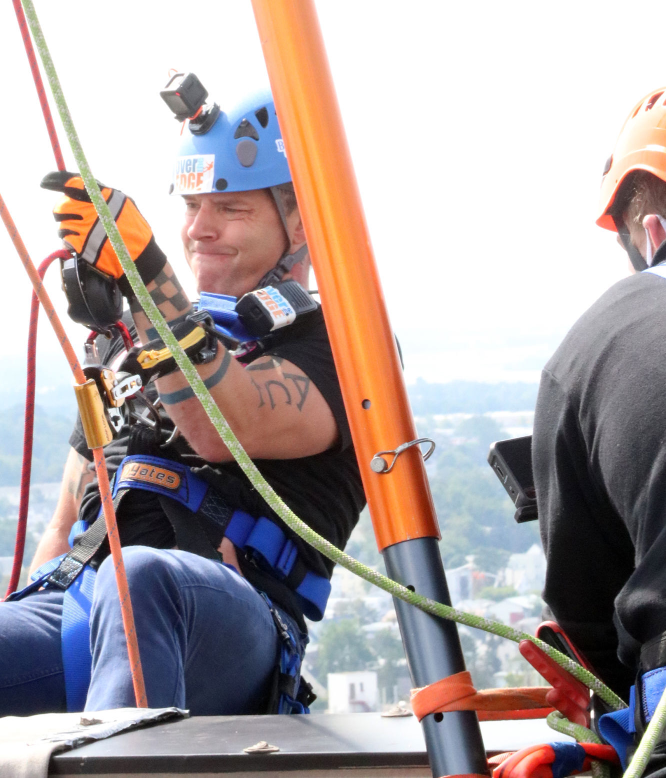 Over the Edge 2021 fundraiser in Manchester
