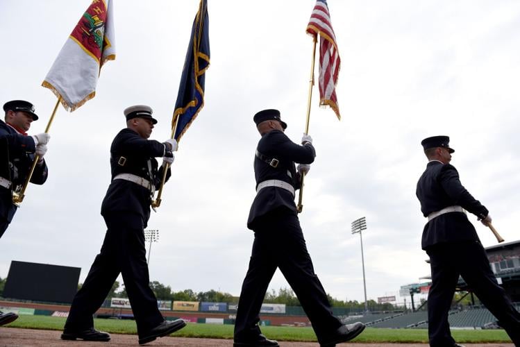 New Hampshire 9/11 Memorial Stair Climb: Post the colors ceremony
