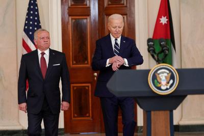 Jordan's King Abdullah meets with U.S. President Biden at the White House in Washington