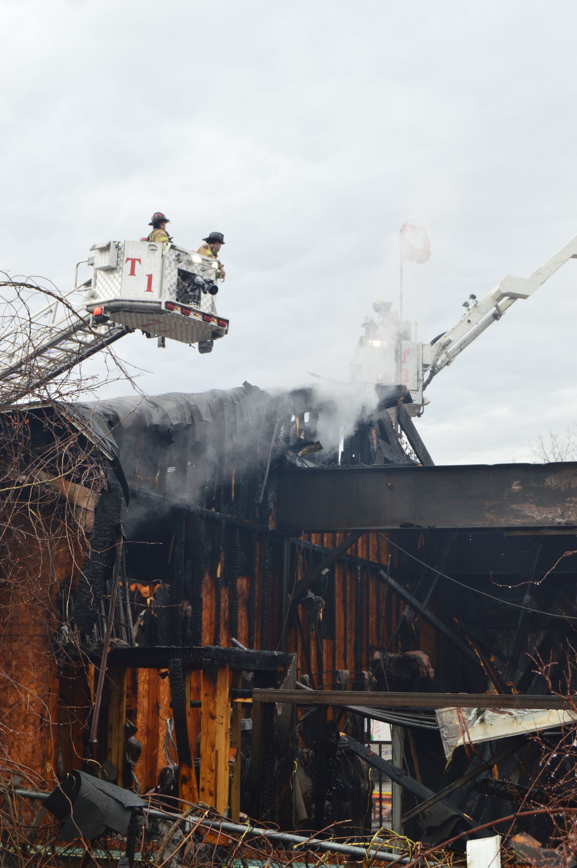 Fire Guts Building At Manchester Industrial Complex Public