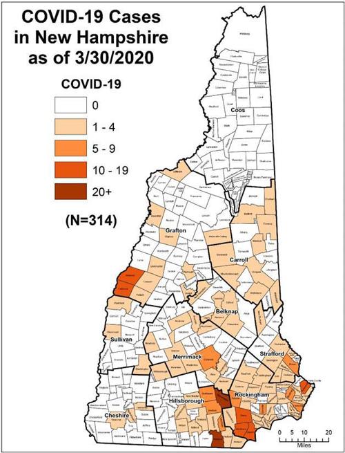 new hampshire town map Rockingham County Becomes Hotspot For Covid 19 In Nh Coronavirus Unionleader Com new hampshire town map