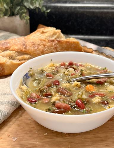 Sausage Kale and Red Beans