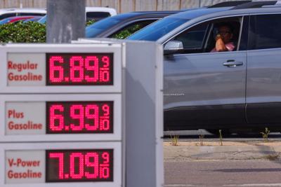 FILE PHOTO: Gas prices rising to record highs in California