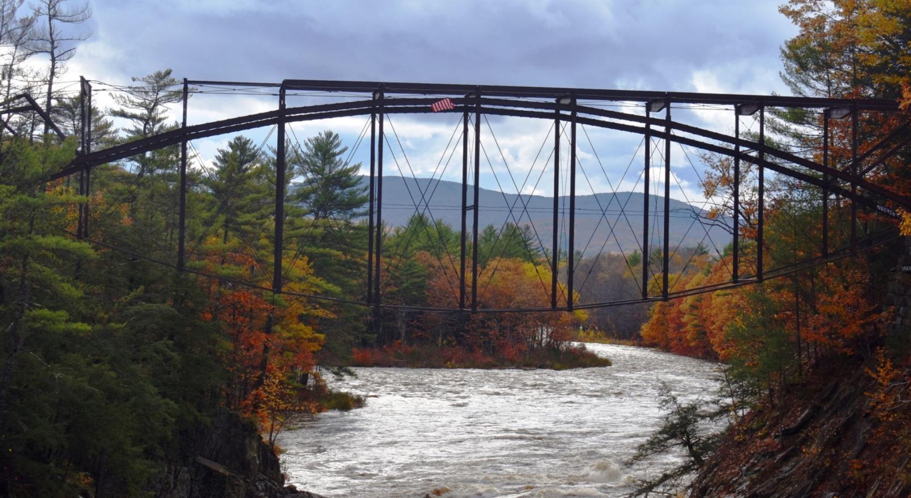 New interest in the former 'pumpkinseed' bridge over Pemigewasset River